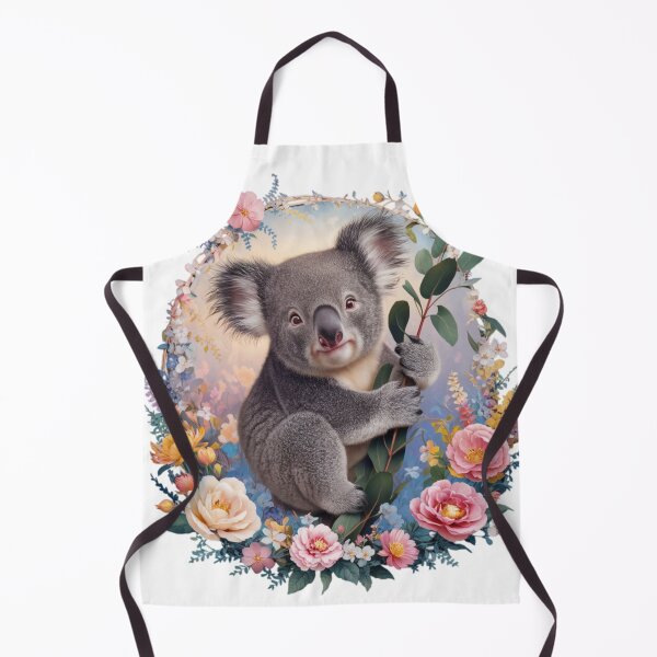Item preview, Adorable Baby Koala with Floral Accents designed and sold by TheCreativeA.