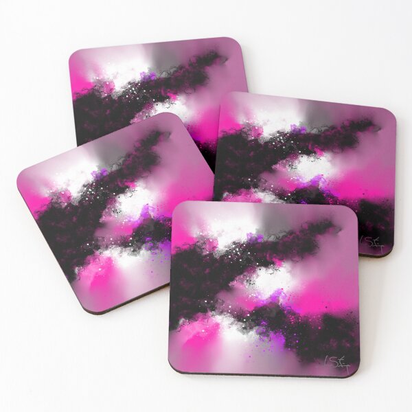 Item preview, The Queen Is In Love - Purple Pink Black White Abstract designed and sold by Joey Santiago.