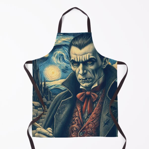 Item preview, Dracula in Van gogh style hammer horror vampires alternative designed and sold by blackdoggdesign.