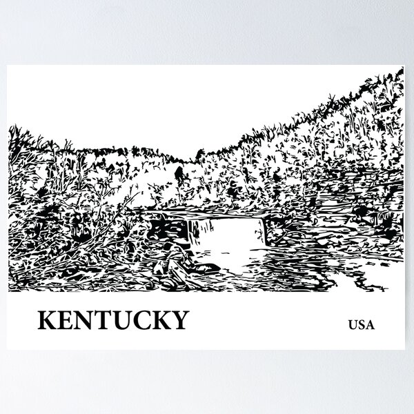 Item preview, Kentucky USA designed and sold by Lakeric Cityscapes.