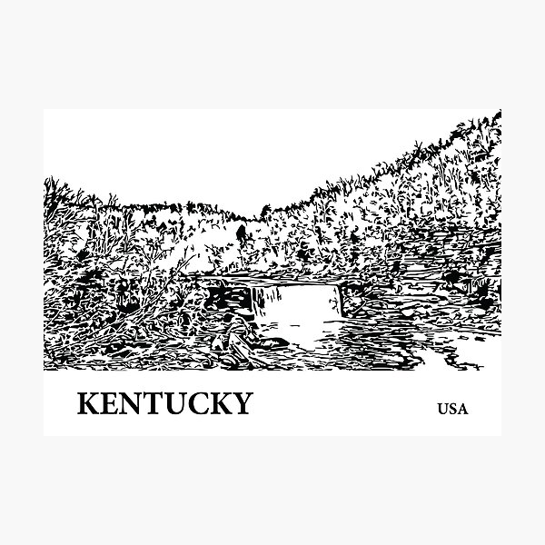 Item preview, Kentucky USA designed and sold by Lakeric Cityscapes.