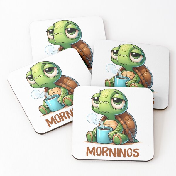 Item preview, Mornings - Funny Turtle Quote designed and sold by Kidzz.