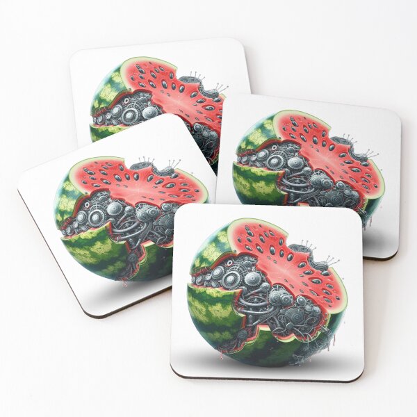 Item preview, Mechanical Eden: The Biomechanical Fruit Series - Watermelon designed and sold by MiszungART.