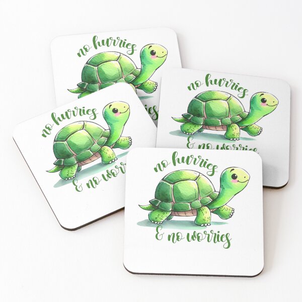 Item preview, No hurries no worries - Funny Turtle Quote designed and sold by Kidzz.