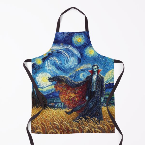 Item preview, Dracula in Van gogh style hammer horror vampires alternative designed and sold by blackdoggdesign.