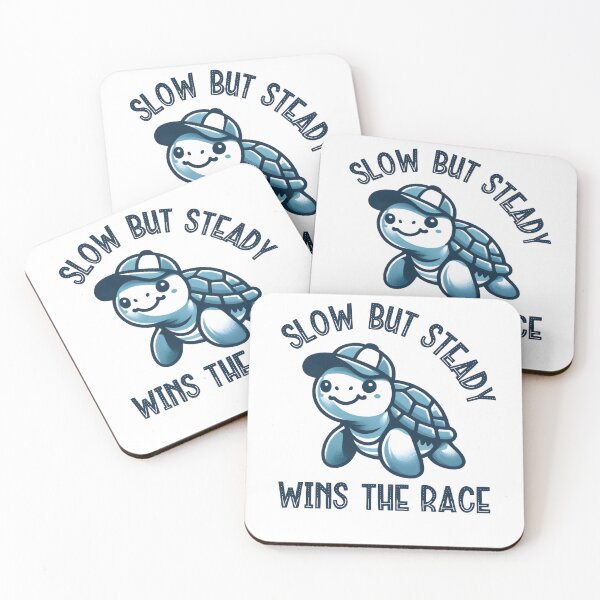 Item preview, Slow but steady wins the race - Funny Turtle Quote designed and sold by Kidzz.