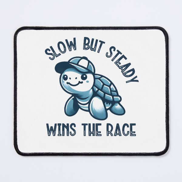 Item preview, Slow but steady wins the race - Funny Turtle Quote designed and sold by Kidzz.