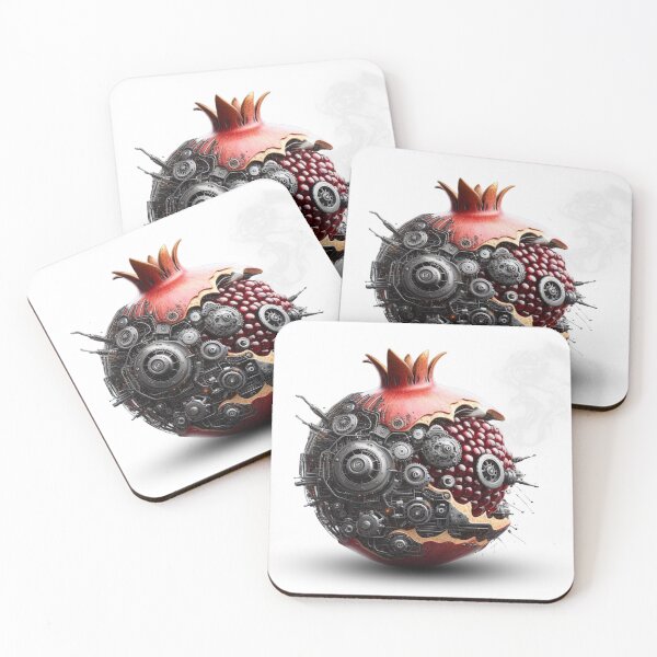 Item preview, Mechanical Eden: The Biomechanical Fruit Series - Pomegranate designed and sold by MiszungART.