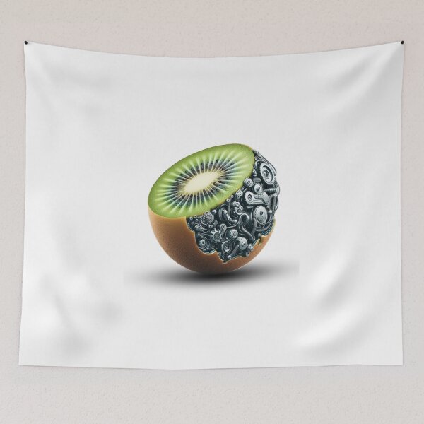 Item preview, Mechanical Eden: The Biomechanical Fruit Series - Kiwi designed and sold by MiszungART.