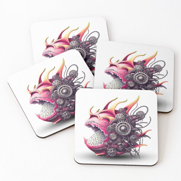 Item preview, Mechanical Eden: The Biomechanical Fruit Series - Dragon fruit designed and sold by MiszungART.