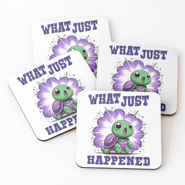 Item preview, What just happened - Funny Turtle Quote designed and sold by Kidzz.