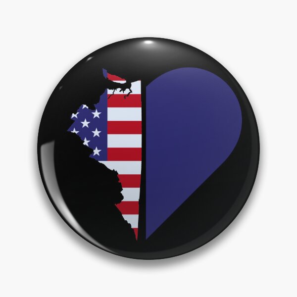 Item preview, Virginia RVA American Flag Heart designed and sold by Pati-Design.
