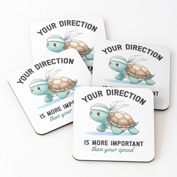 Item preview, Your direction is more important than your speed - Funny Turtle Quote designed and sold by Kidzz.