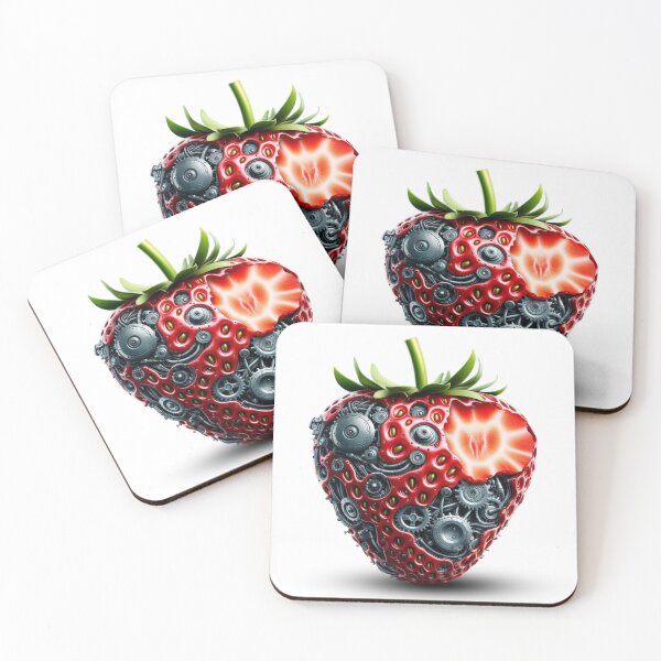 Item preview, Mechanical Eden: The Biomechanical Fruit Series - Strawberry designed and sold by MiszungART.