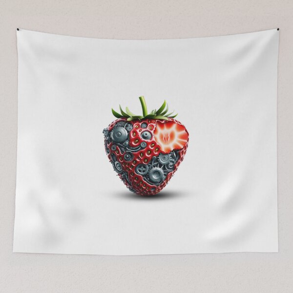 Item preview, Mechanical Eden: The Biomechanical Fruit Series - Strawberry designed and sold by MiszungART.