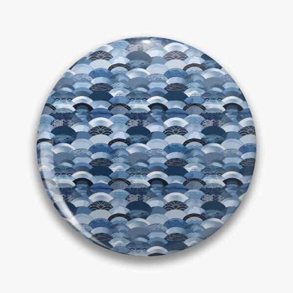 Item preview, Wave Fusion - Blue Japanese Pattern designed and sold by CrossXLine.