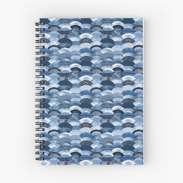 Item preview, Wave Fusion - Blue Japanese Pattern designed and sold by CrossXLine.