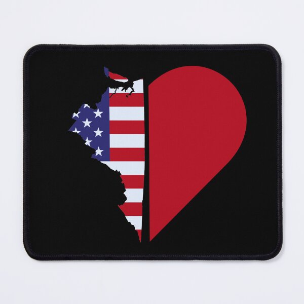 Item preview, Virginia RVA American Flag Heart designed and sold by Pati-Design.