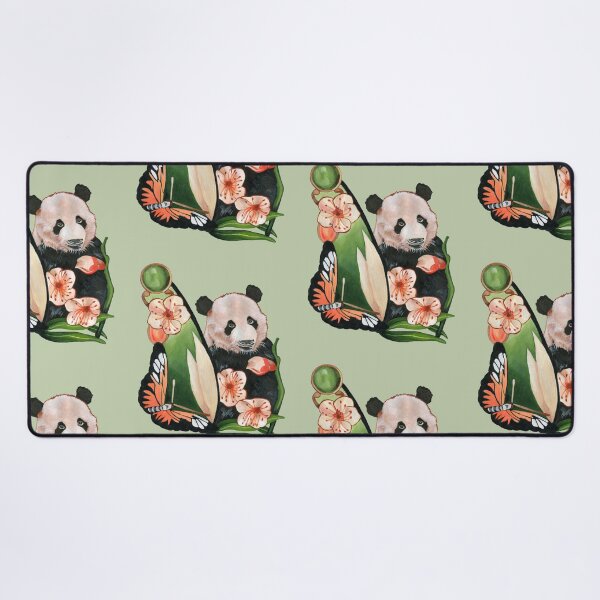 Item preview, Panda, blossoms, and leaves designed and sold by KnowingWonder.