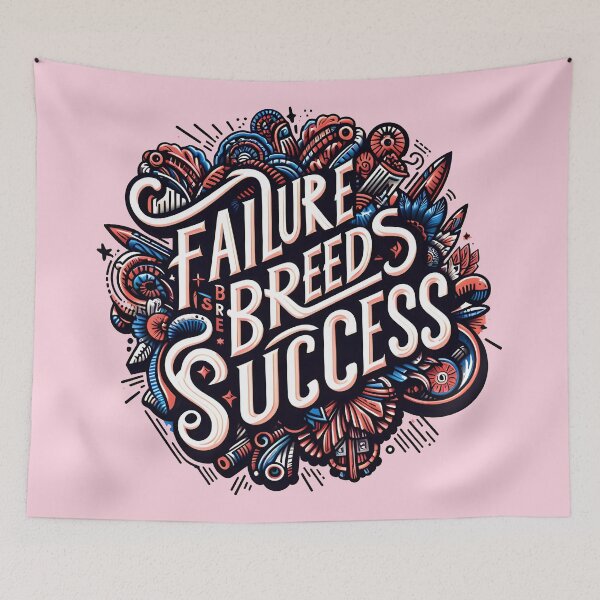 Item preview, Failure breeds success, typography designed and sold by maxmaj.