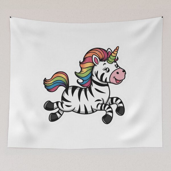 Item preview,  RAINBOW  ZEBRA UNICORN designed and sold by Tomci0.