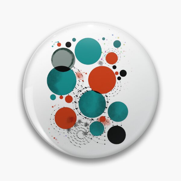Item preview, Colorful abstract artwork with overlapping circles and dotted patterns designed and sold by SimoesArtistry.