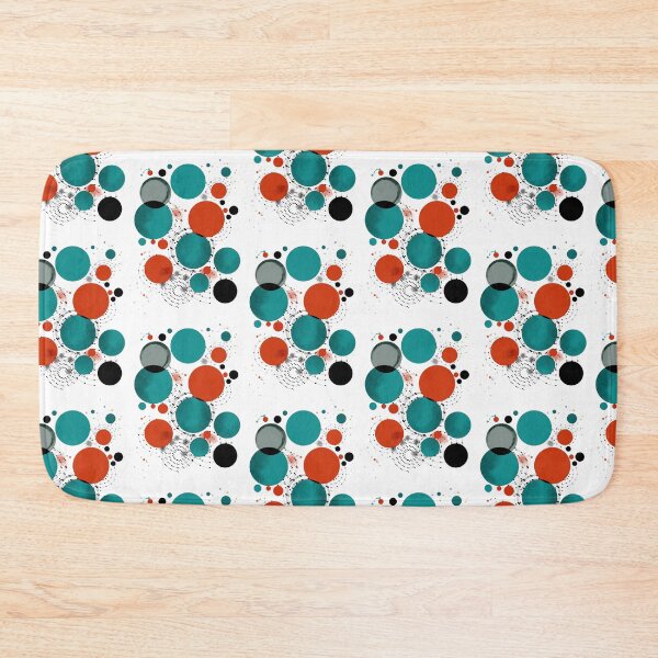 Item preview, Colorful abstract artwork with overlapping circles and dotted patterns designed and sold by SimoesArtistry.