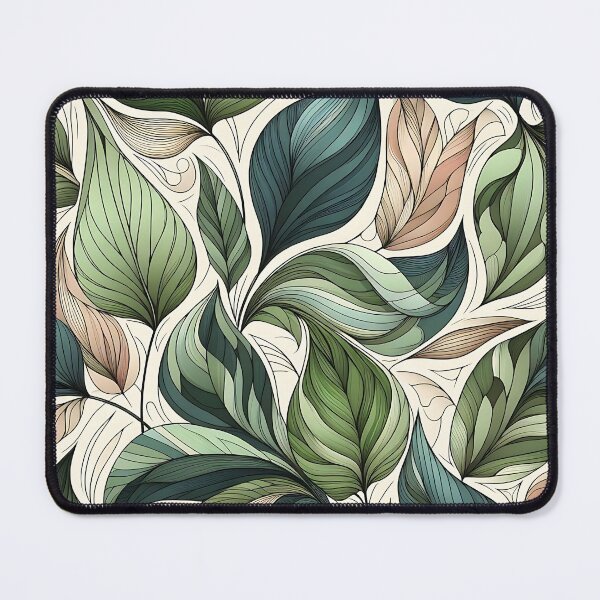 Item preview, Pretty green leaves pattern designed and sold by Haji  Kamora.