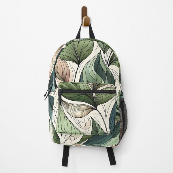 Item preview, Pretty green leaves pattern designed and sold by Haji Kamora.
