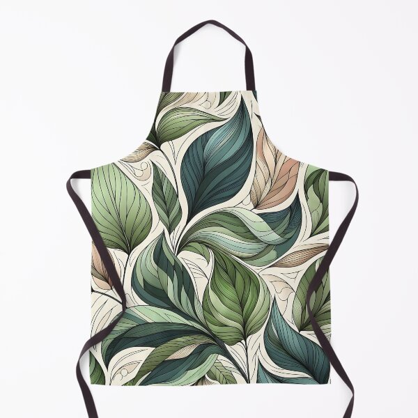 Item preview, Pretty green leaves pattern designed and sold by Haji Kamora.