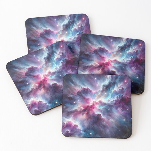 Item preview, AI-Generated Galactic Watercolor Nebula designed and sold by SpaLaxy Store.