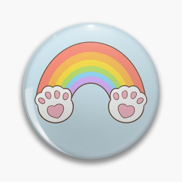 Item preview, Rainbow with cat paw clouds designed and sold by dreamsclouds.
