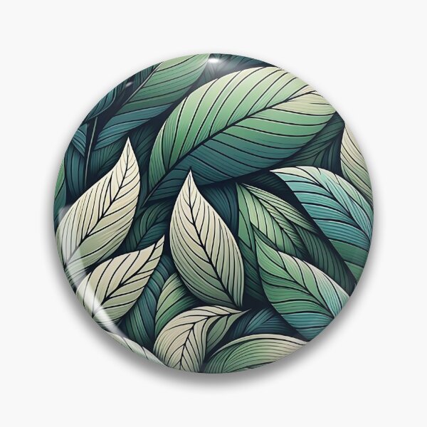 Item preview, Pretty green leaves pattern designed and sold by Haji  Kamora.