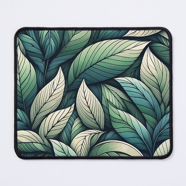 Item preview, Pretty green leaves pattern designed and sold by Haji Kamora.