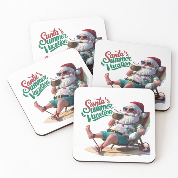 Item preview, Santa's Summer Vacation: Beachside Fun designed and sold by deluxedigital1.