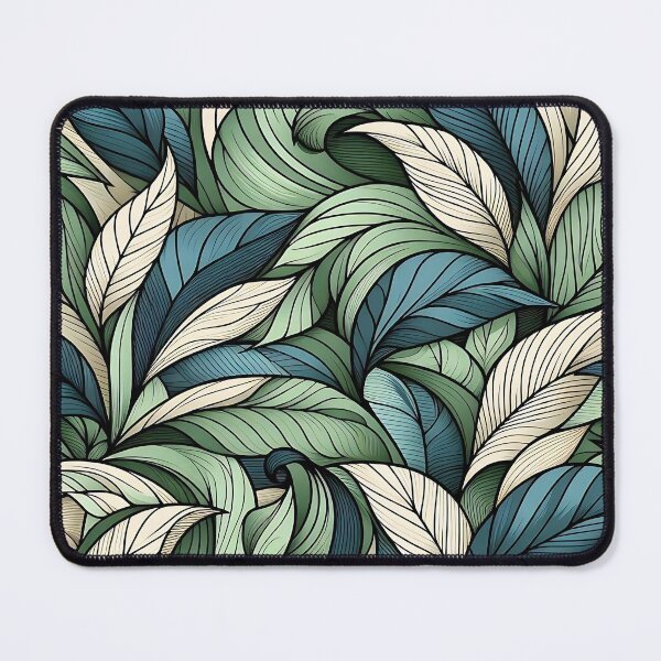 Item preview, Pretty green leaves pattern designed and sold by Haji Kamora.