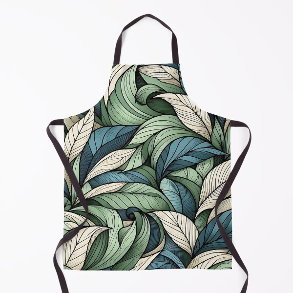 Item preview, Pretty green leaves pattern designed and sold by Haji Kamora.