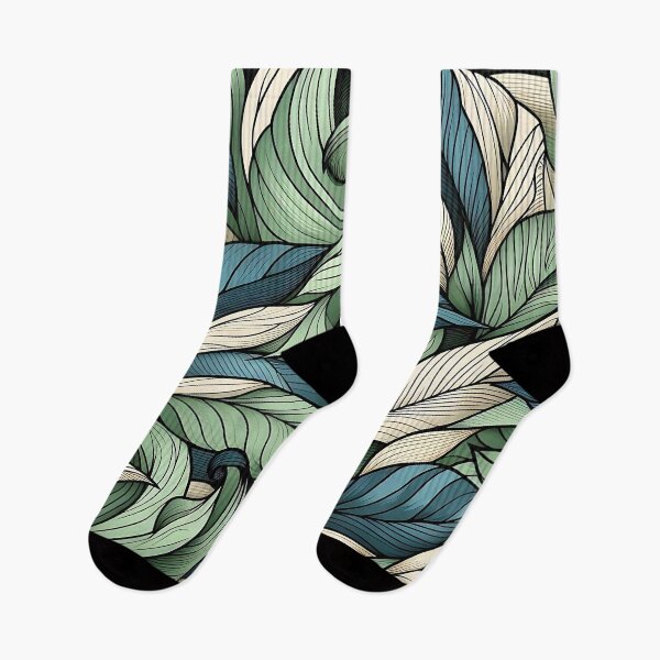Item preview, Pretty green leaves pattern designed and sold by Haji  Kamora.