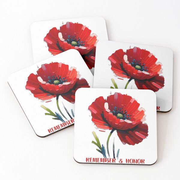 Item preview, Remember and honor red poppy flower designed and sold by MilkyForest.