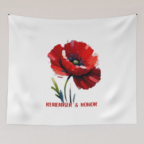 Item preview, Remember and honor red poppy flower designed and sold by MilkyForest.
