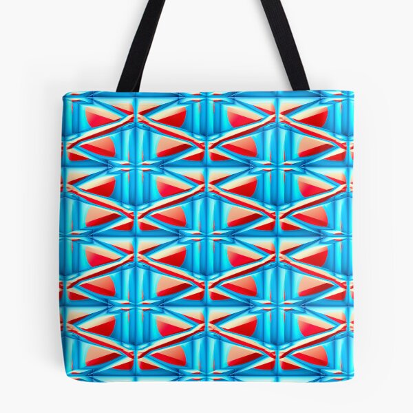 Item preview, Blue and Red Ceramic Tile Pattern designed and sold by TheRulerofEarth.
