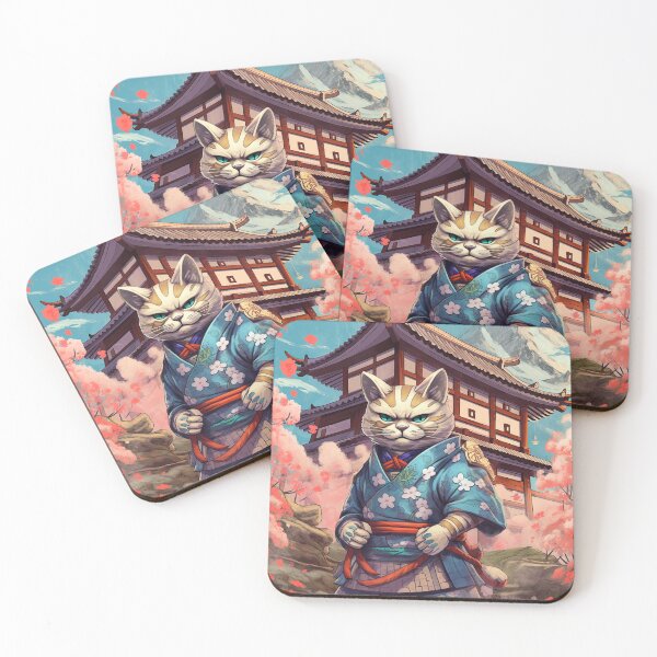 Item preview, Samurai cat designed and sold by rybak-oksana.