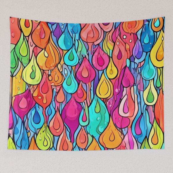 Item preview, Colorful Tears Cartoon Art designed and sold by Health And Fitness Posts e-Store.