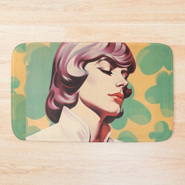 Item preview, Retro illustration in 60s style antique soft pastel colors of a handsome man designed and sold by GoldenTimesCafe.