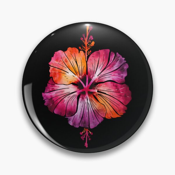 Artikelvorschau, Aquarell Hibiskusblüte 1 entworfen und verkauft von justyna-s28.