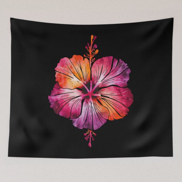 Artikelvorschau, Aquarell Hibiskusblüte 1 entworfen und verkauft von justyna-s28.