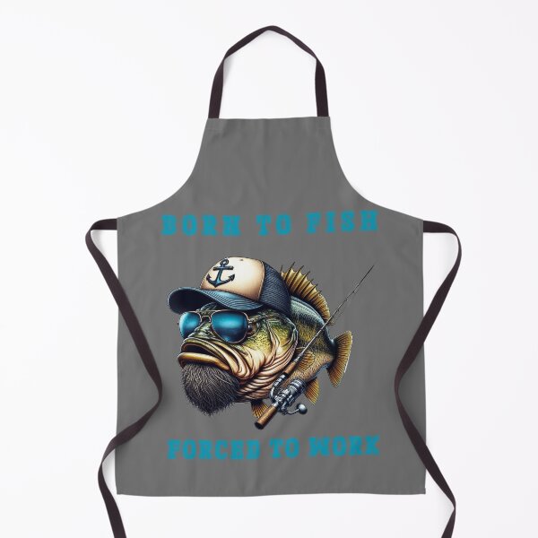 Item preview, Born To Fish, Forced To Work designed and sold by ART-HOME-PAWS.