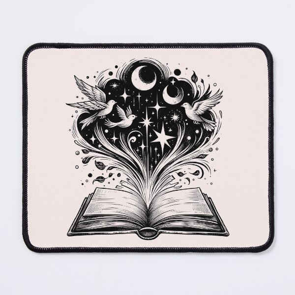Item preview, Mystical Book Enchantment - Celestial Reading Magic Art. Gift for book and reading lover.  designed and sold by Unitepeople.