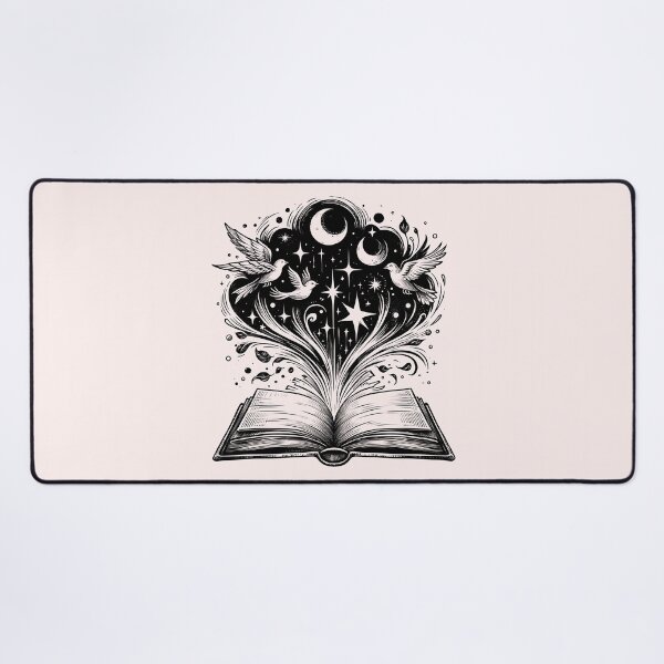 Item preview, Mystical Book Enchantment - Celestial Reading Magic Art. Gift for book and reading lover. designed and sold by Unitepeople.