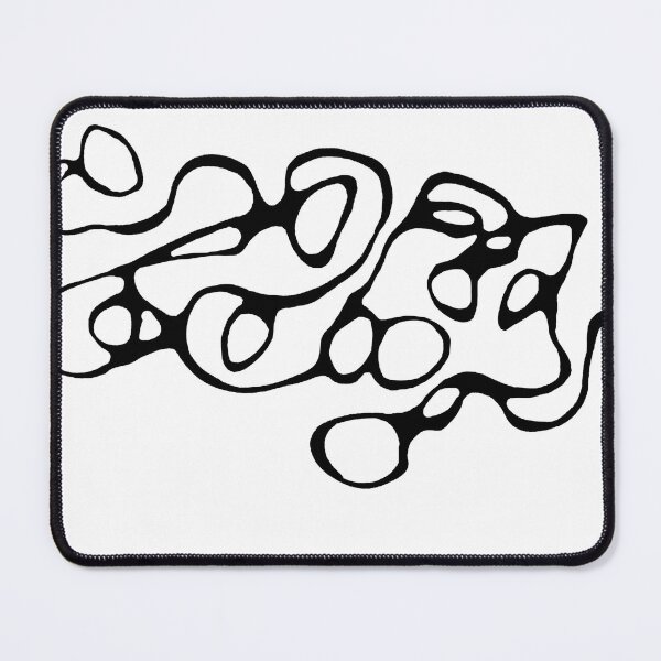 Item preview, Modern Black Neurologic Line Pattern on White designed and sold by RonelBroderick.